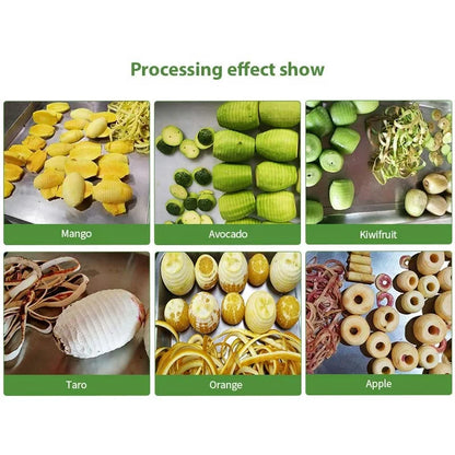 Industrial Automatic Pear Lemon Persimmon Dragon Fruit Orange Mango Slice Slicer Peeler Cut Peel Machine and Cut
