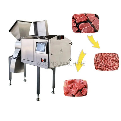 1000-1500kg/h frozen meat dicing machine chicken breast cubbing meat dicer machine beef cube cutter meat cutting machine price