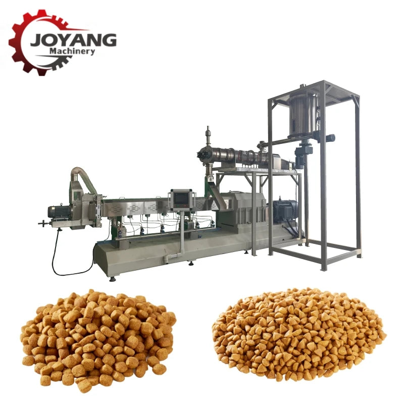 CE Certification Fully Automatic Dry Pet Food Extruder Dog Kibble Making Machine Cat Food Production Line