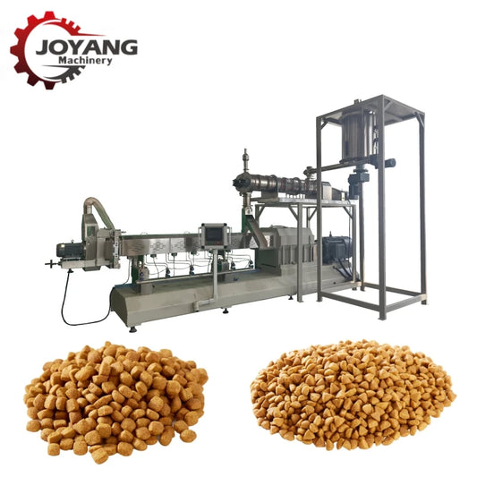CE Certification Fully Automatic Dry Pet Food Extruder Dog Kibble Making Machine Cat Food Production Line