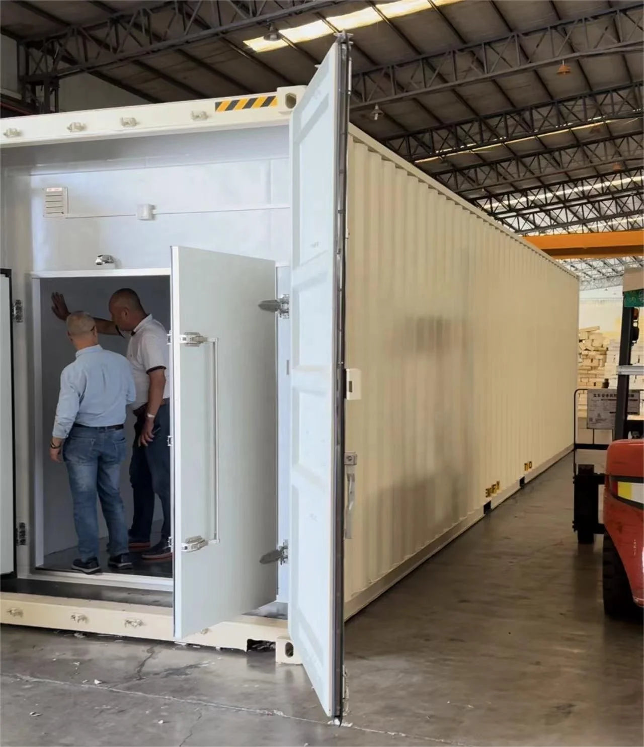 20ft Walk in freezer with 5HP cold room refrigeration unit all in one solution, 20ft solar powered refrigerated containers