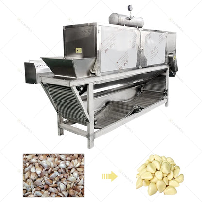 industrial automatic Full Set Garlic Production Line Includes Garlic Cleaning Breaking Peeling Sorting processing Machine