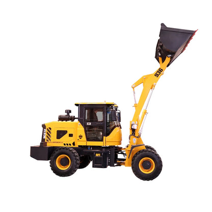 Forklift Loader Four-wheel Drive Construction Engineering Hydraulic Diesel Forklift Short-footed Tiger Wood Grabber