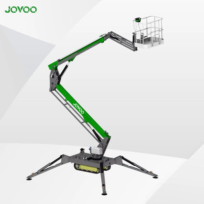 MORN 10m-16m hydraulic man lift spider towable boom lift spider elevator articulated tracked spider lift for aerial work
