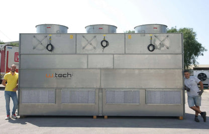 Low Energy Ammonia Refrigeration Cooling Evaporative Condenser for Food Plant Cold Storage Room Refrigeration System