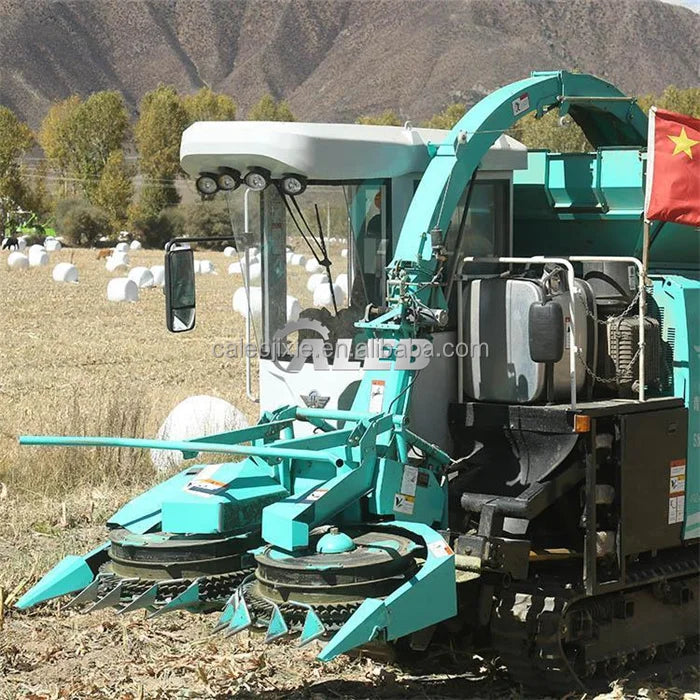 single row tractor drive pto corn silage chopper harvester combine maize harvester