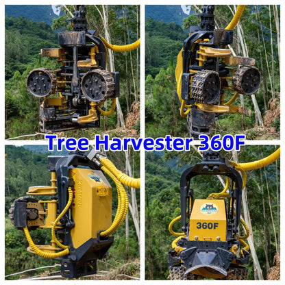Harvester Heads Forestry Hydraulic Tree Cutting Shear Felling 360 Diameter Tree Harvester Head
