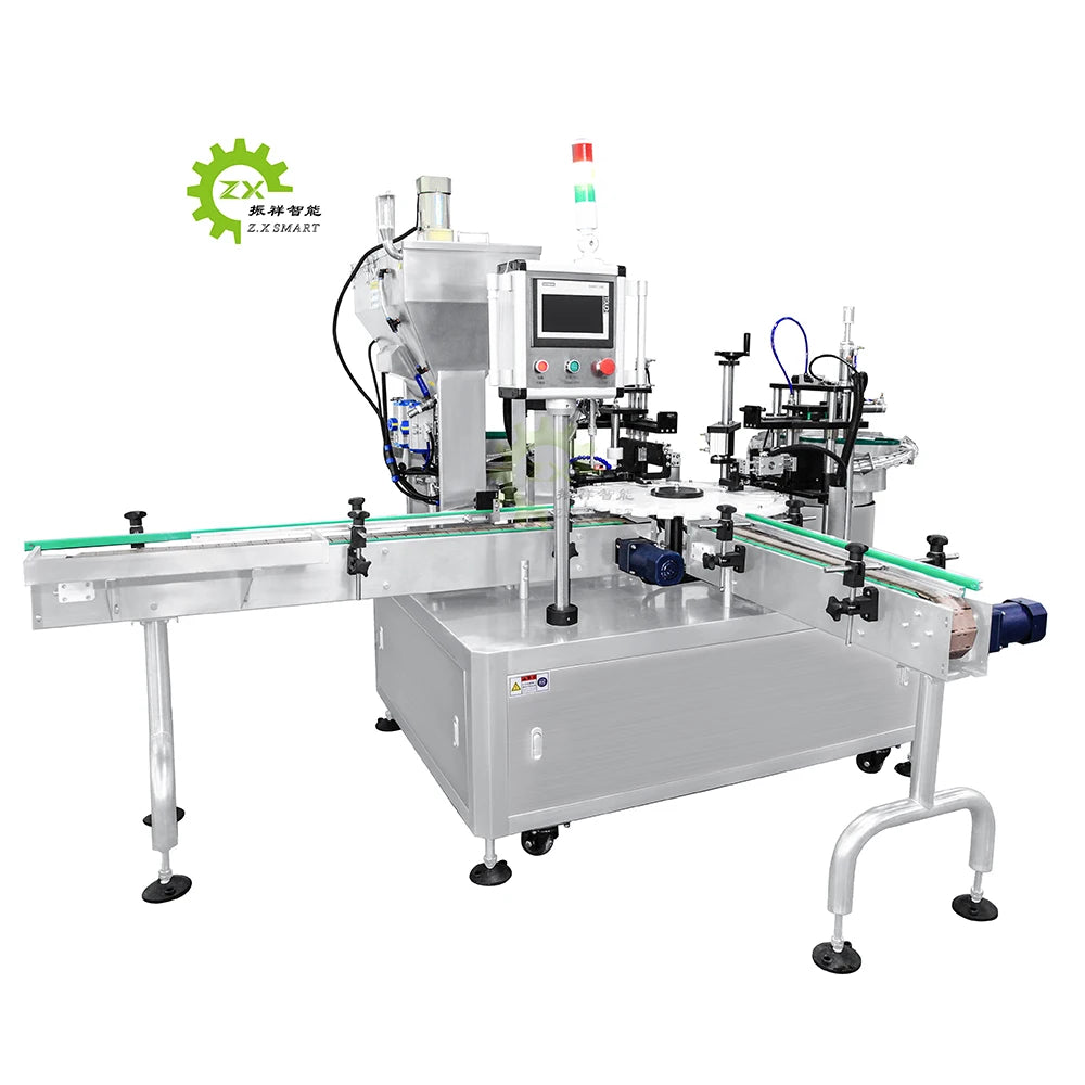 ZXSMART Automatic Monoblock Essential Oil Nail Polish Perfume Small Bottle Liquid Filling Capping Machine