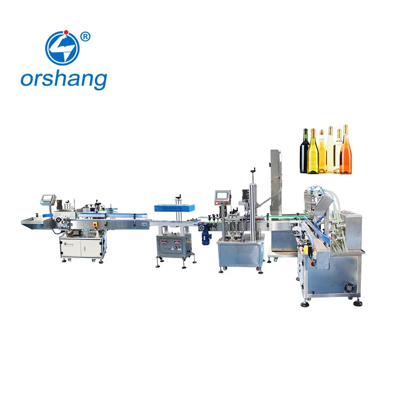 Automatic Bottling Production Line for Beverages and Juice for Vodka Wine round Can Liquid Filling Packaging