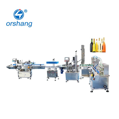Automatic Bottling Production Line for Beverages and Juice for Vodka Wine round Can Liquid Filling Packaging