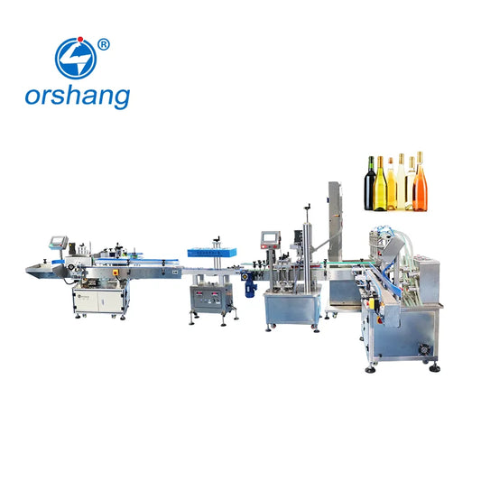 Automatic Bottling Production Line for Beverages and Juice for Vodka Wine round Can Liquid Filling Packaging
