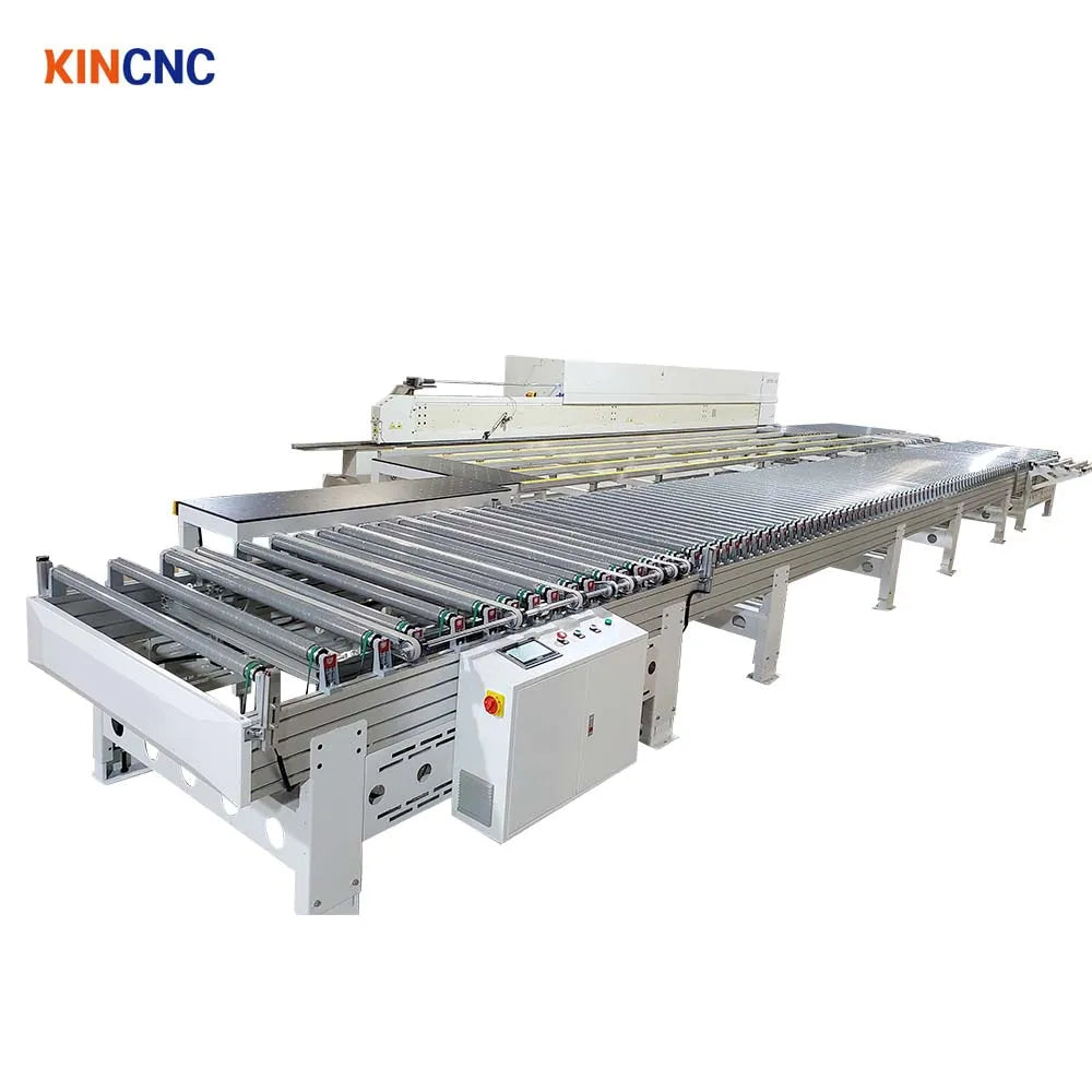 Automatic electric roller conveyors table roller edge bander conveyor system for edge banding machine line