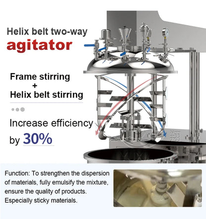 Low Price Laboratory Vacuum Cream Emulsifying mixer emulsifier homogenizing Mixing Blender