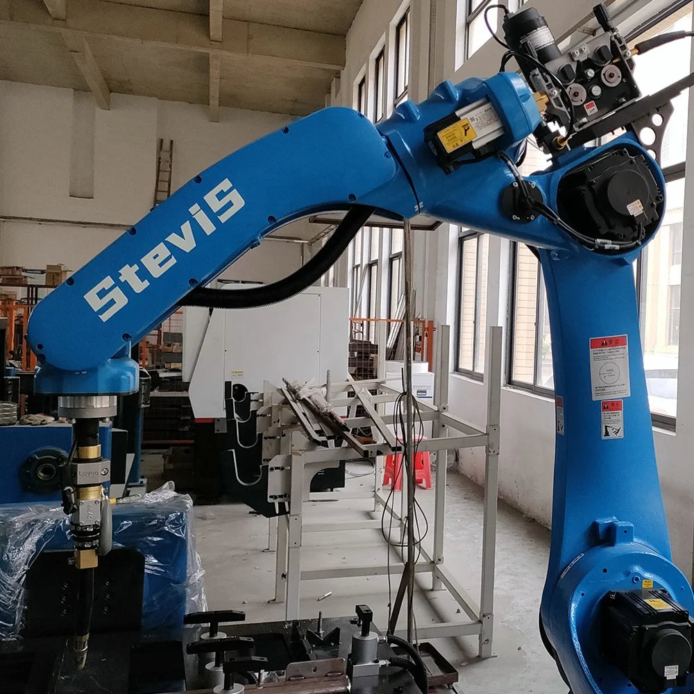 Local service in Bulgaria robotic arm machine welding for storage racks production robot MIG weld industry automat robot weld