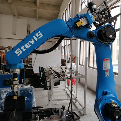 Local service in Bulgaria robotic arm machine welding for storage racks production robot MIG weld industry automat robot weld