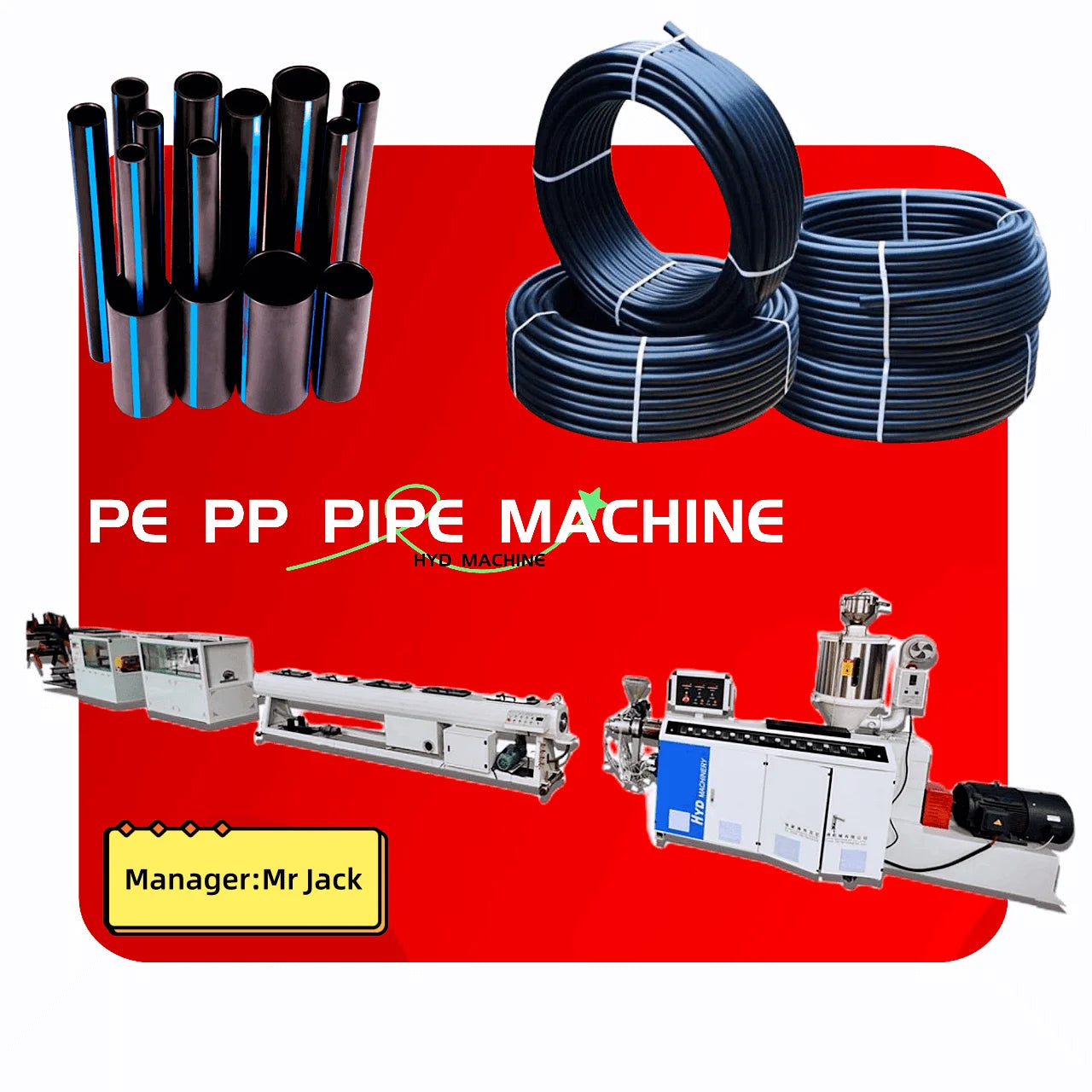 16-110mm pe hdpe Agricultural irrigation pipe making machine