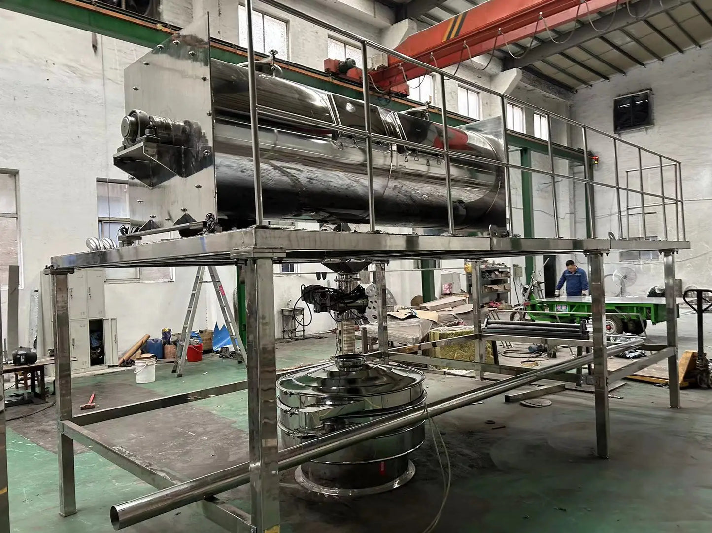 Industrial Dry Powder Mixer Plough Shear Mixer Plough Blender Food Mixing Machine
