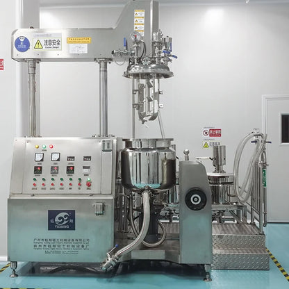 Small 50L Face Cream Body Lotion Making Machine Emulsifying Shampoo Vacuum Emulsifier Mixer For Cosmetics