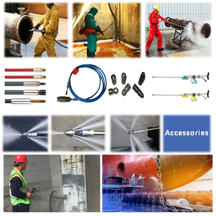 350bar to 3000bar high pressure water blasting reciprocating plunger pump water blasting equipment for sale