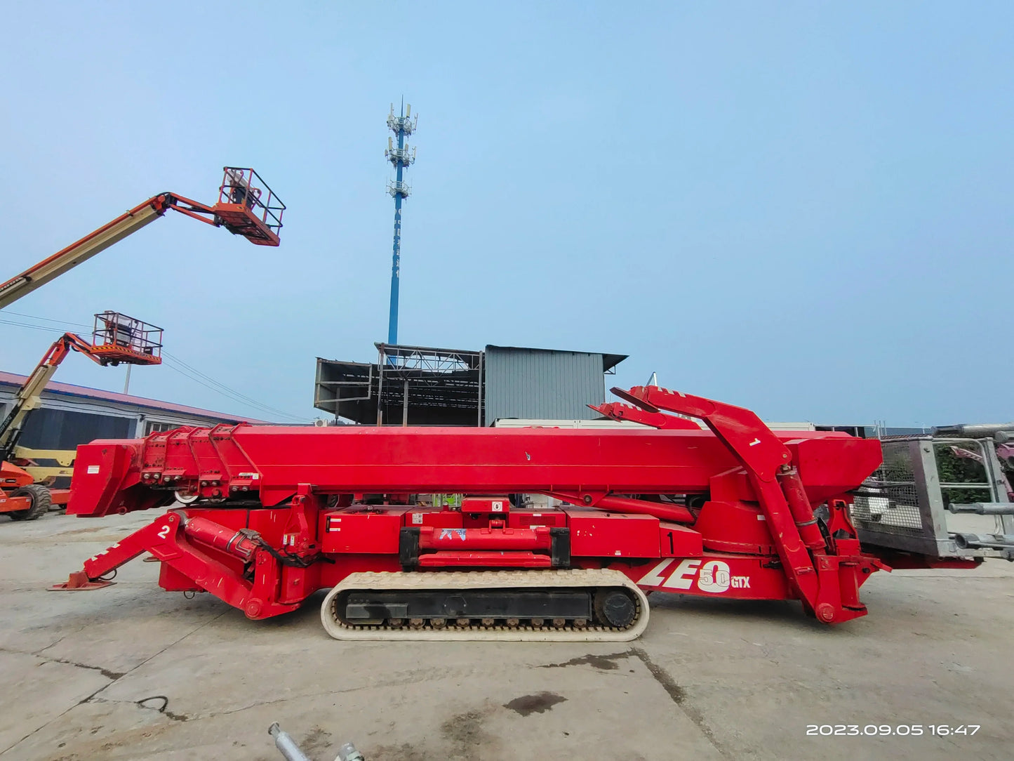 Spider Lift For sale, Year 2008 Teupen Leo 50GTX, working height 49.7m