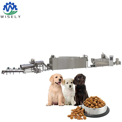 Fully Automatic Dog Food Pellet Extruders Feed Processing Machine Cat Dog Fish Food Pellet Making Machine