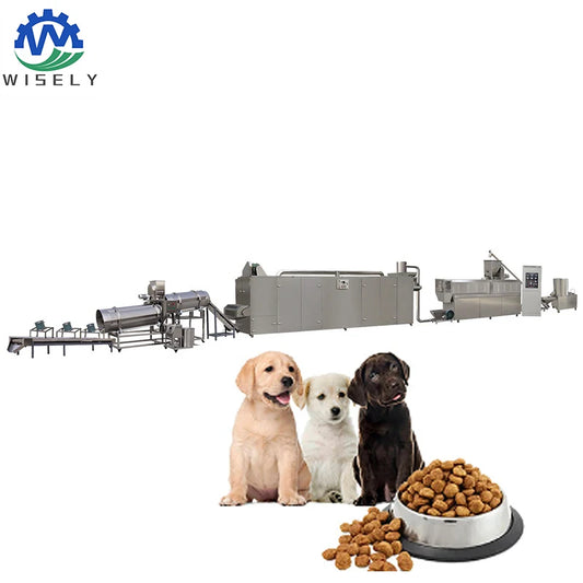 Fully Automatic Dog Food Pellet Extruders Feed Processing Machine Cat Dog Fish Food Pellet Making Machine