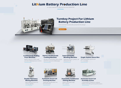 Car Battery Production Line Electric Vehicle Battery Production Line Li Ion Battery Plant Equipment
