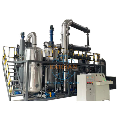 Waste Black Engine Oil Recycle Machine Refining Lube Oil To Heavy Base oil Plant