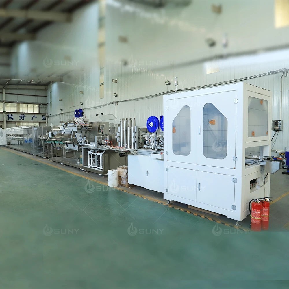 SUNY GROUP Full Automatic Baby Cleaning Wet Wipes Making Machinery Makeup Wipes Wet Tissues Manufacturing Equipment Price