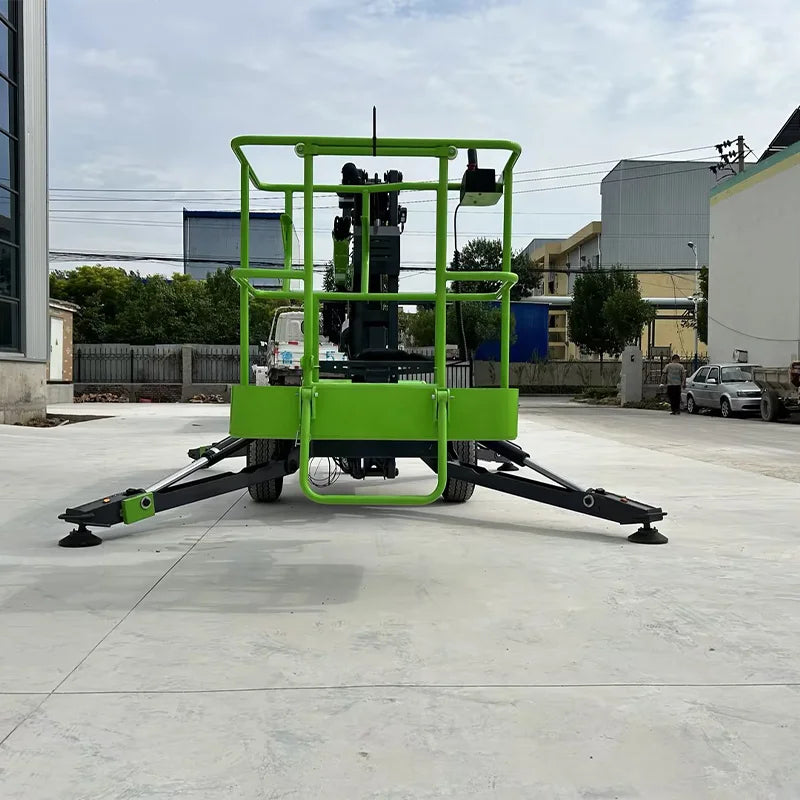 MORN 10m-16m hydraulic man lift spider towable boom lift spider elevator articulated tracked spider lift for aerial work