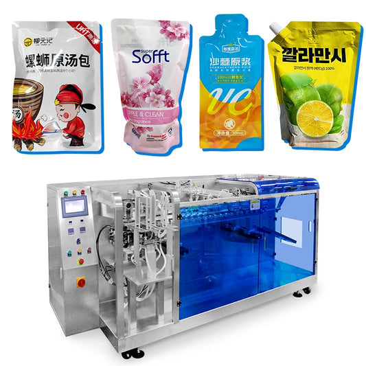 Automatic Liquid Stand Up Pouch Ketchup Doypack Packing Machine Sauce Filling Premade Bag Packaging Machine