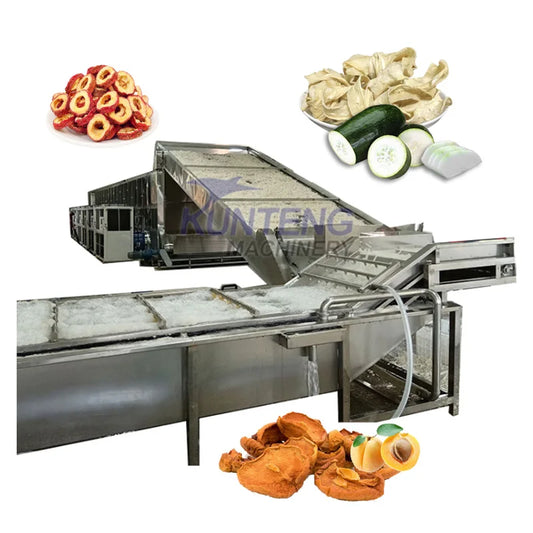 Full vegetable and fruit cassava sweet potato banana dates orange cleaning slicing and drying machine equipment processing line