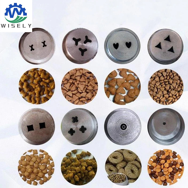 Fully Automatic Dog Food Pellet Extruders Feed Processing Machine Cat Dog Fish Food Pellet Making Machine