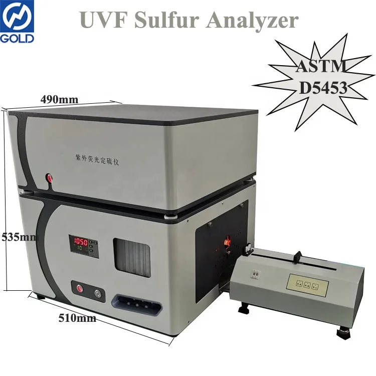GD-5453A Ultraviolet Fluorescence Sulfur in Oil Analyzer Engine fuel Sulfur Tester Sulfur Content Analyzer ASTM D5453