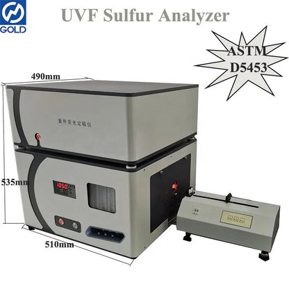 GD-5453A Ultraviolet Fluorescence Sulfur in Oil Analyzer Engine fuel Sulfur Tester Sulfur Content Analyzer ASTM D5453
