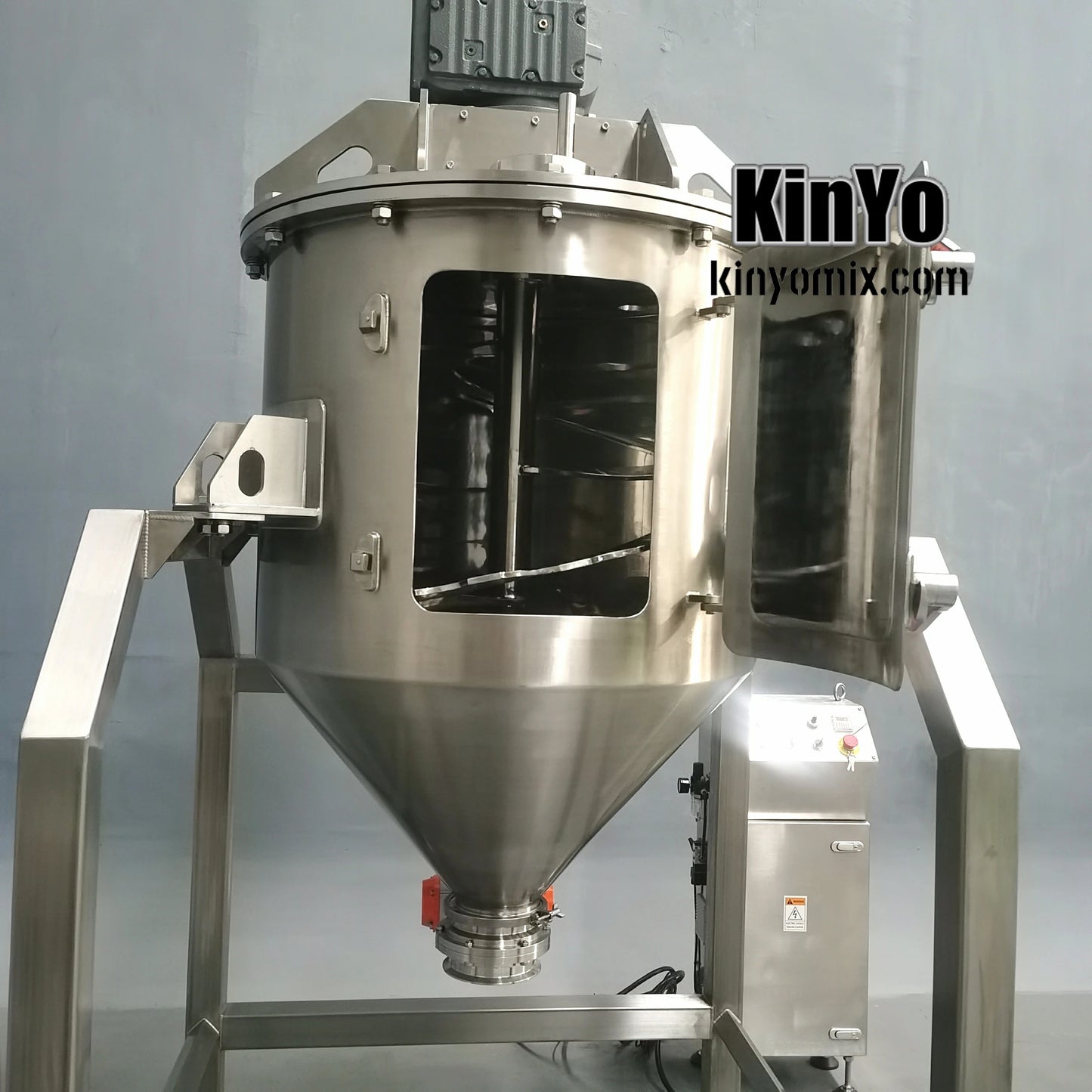 KinYo 500L vertical ribbon blender conical mixer vertical cone mixer helical mixer