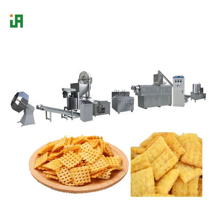 Raw 3d Pellet Snacks Machine Pani Puri Chips Making Machinery Plant Fried Food Extruder