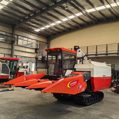 3 Rows Harvester 4LZ-6.0CS 75kW Full Feed Corn Combine Harvester with Luxury CAB
