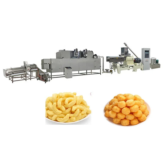 Automatic Extruded 150kg/h-1000kg/h puffed corn stick rice food extruder processing line machine