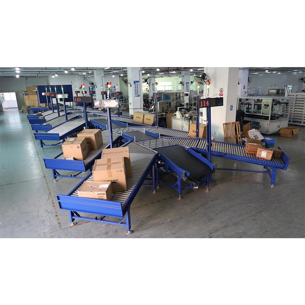 Parcel Sorting Machine Mail Sorting Courier Sorting Conveyor System for Post and Express Sorting with Dws