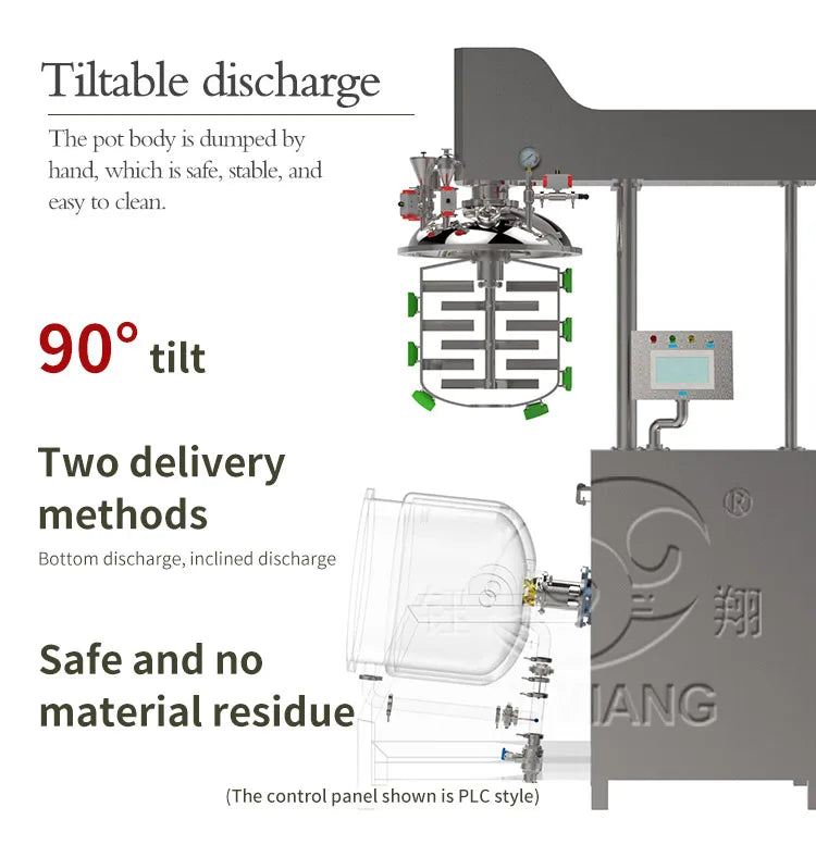 Low Price Laboratory Vacuum Cream Emulsifying mixer emulsifier homogenizing Mixing Blender