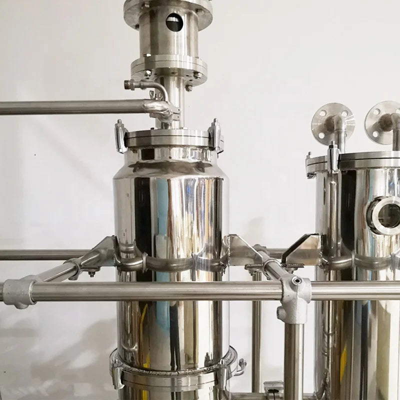 USA Best Seller Stainless Steel Short Path Wiped Film Evaporator with Best Chiller and Vacuum Pump