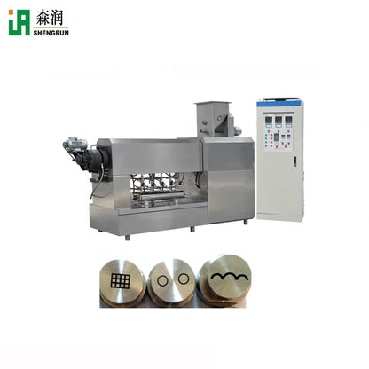 Raw 3d Pellet Snacks Machine Pani Puri Chips Making Machinery Plant Fried Food Extruder