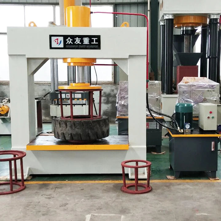TP120 TP160 Tyre Changer Hydraulic Forklift Solid Tire Press Machine