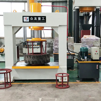 TP120 TP160 Tyre Changer Hydraulic Forklift Solid Tire Press Machine