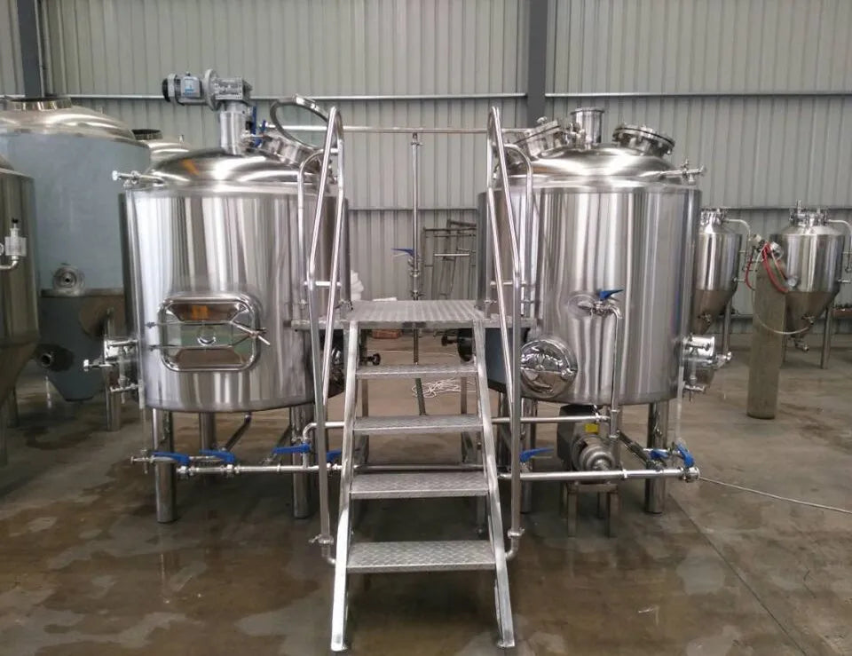 Rainbow 2/3/4 vessels mini brewery equipment 5HL brewhouse 500l mash tank mash tun for sale