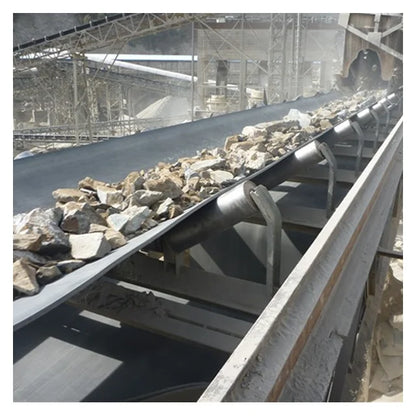 Heavy Duty Feeding Carbon Steel Industrial Powder Bulk Material Rubber Cement Coal Flat Belt Conveyor Machine