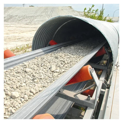 Heavy Duty Feeding Carbon Steel Industrial Powder Bulk Material Rubber Cement Coal Flat Belt Conveyor Machine