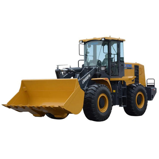 Earth moving machine wheel loader LW400FN; front end loader; 4x4 compact tractor with loader and backhoe