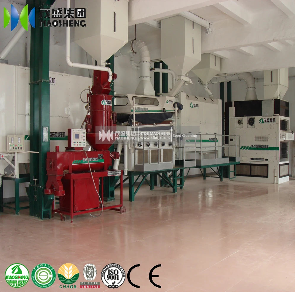 New machinery Rice Seeds Machine 5ZT soy bean seed cleaning grading sorting packing line for sale wheat cleaning machine